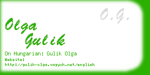 olga gulik business card
